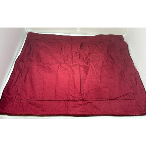 Hawthorne Hill Velvet Shams Set of 2 Standard Pillow Burgundy Wine - Picture 3 of 5